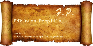 Fényes Pompilla névjegykártya